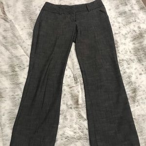 Dark gray trousers